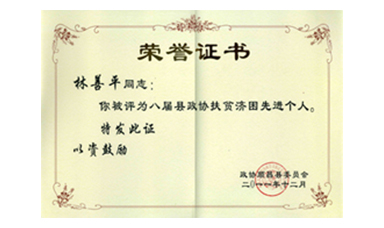 盡心盡力謀發(fā)展 盡職盡責為和諧--記縣政協(xié)常委、虹潤公司董事長林善平