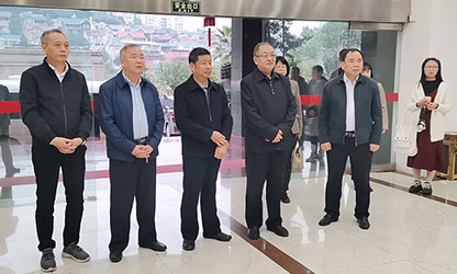 福建省政協(xié)副主席、省工商聯(lián)主席王光遠(yuǎn)一行視察虹潤(rùn)公司